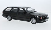BMW . E34 Break noire 1/18