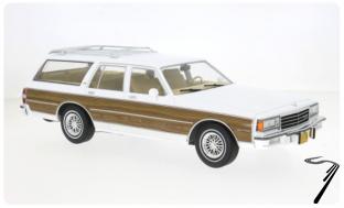 Chevrolet . Estate Wagon Blanc d�co 1/18