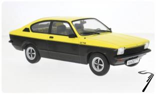 Opel Kadett C Coupe GT/E Jaune et Noire C Coupe GT/E Jaune et Noire 1/18