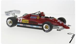 Ferrari 126 C2 - GP Belgique - accident fatal  1/18