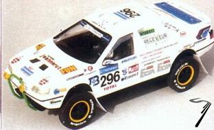 Peugeot 605 4 x 4 Paris Dakar  1/43