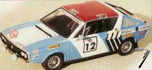 Renault R 17 1er Rallye Press on Regardless USA  1/43