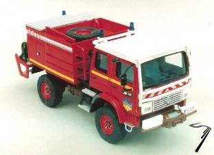 Renault . 4X4 Sides Pompiers CCF 1/43