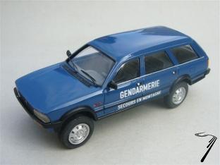 Peugeot . Break Dangel 4x4 Gendarmerie - Secours en Montagne 1/43