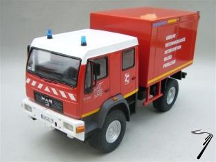 Man . 220C 4X4 GRIMP pompiers de la Seine et Marne 1/43