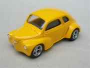Renault Custom - Coup&eacute; Sport Jaune - Jantes M&eacute;tal Chrom&eacute;es Custom - Coup&eacute; Sport Jaune - Jantes M&eacute;tal Chrom&eacute;es 1/43