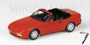 Porsche 944 Cabriolet rouge Rouge 1/43