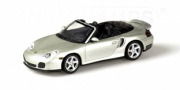 Porsche 911 Turbo cabriolet argent Turbo Argent 1/43