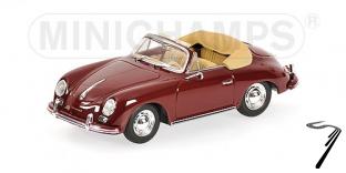 Porsche 356 A cabriolet rouge A cabriolet rouge 1/43