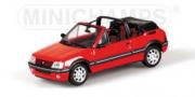 Peugeot 205 cabriolet rouge Rouge 1/43