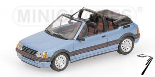 Peugeot 205 cabriolet Bleu M�tal Bleu M�tal 1/43