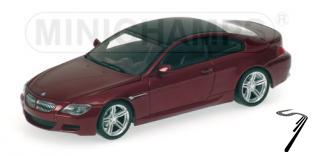 BMW . coupe dark red 1/43