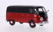 Volkswagen . Van noir/rouge 1/24