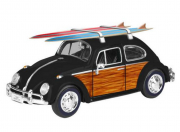 Volkswagen . Noire et marron avec surfs 1/24