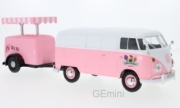 Volkswagen . (T1) avec remorque Ice Cream shop 1/24