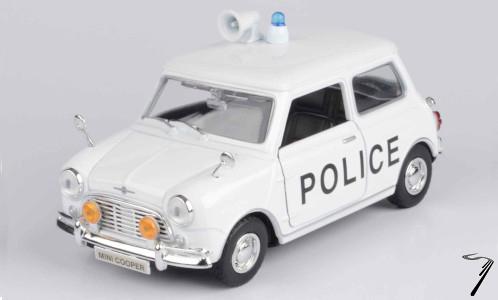 Mini . Cooper Police Blanc 1/18