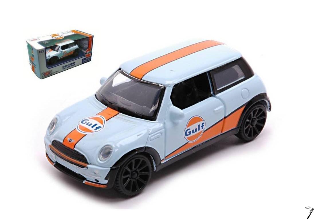 miniature 1/43 mini cooper gulf, motormax –