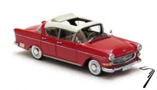 Opel . 2.5 blanche/rouge 1/43
