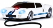 Ford GT blanche bandes bleu - souris avec fil blanche bandes bleu - souris avec fil autre