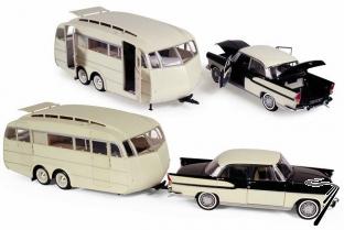 Simca . Ivoire de Chine-noir diamant a/caravane H�non 1/18