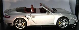 Porsche 911 Turbo Cabriolet Argent  Turbo Argent 1/18