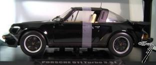 Porsche 911 Turbo 3.3L Targa Black Turbo 3.3L Targa Black 1/18
