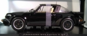 Porsche 911 Turbo 3.3L Targa Black Turbo 3.3L Targa Black 1/18
