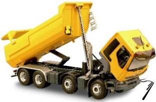 Renault . Tipper truck Yellow 1/43