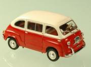 Fiat . Multipla Red & White 1/43
