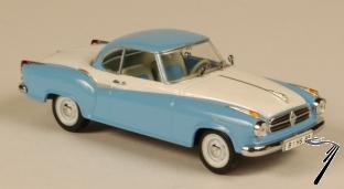 Borgward . Blanc & Bleu 1/43