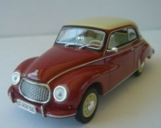 DKW . 3=6 Rouge Bordeaux toit ivoire 1/43