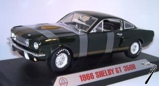 Shelby Mustang GT350H dark green gold stripes GT350H dark green gold stripes 1/18