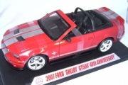 Shelby Mustang GT500 cabriolet 40i&egrave;me anniversaire rouge GT500 cabriolet 40i&egrave;me anniversaire rouge 1/18