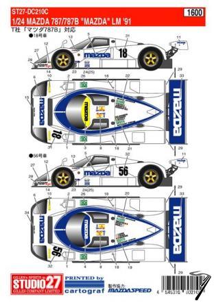 Mazda 787 B #18 et 56 6i�me 24H Le Mans  1/24