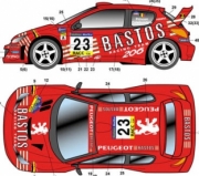 Peugeot 206WRC Bastos  1/24