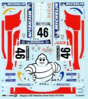Peugeot 206 WRC "Michelin" Rallye Grande Bretagne  1/24