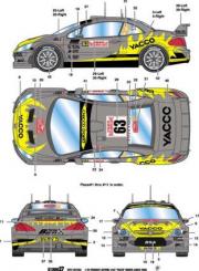 Peugeot 307 #66 "Yacco" 12i&egrave;me Rallye Monte Carlo  1/24