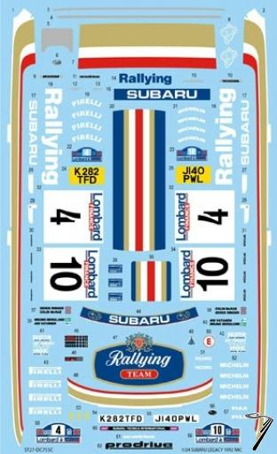 Subaru Legacy RS RAC Rally  1/24