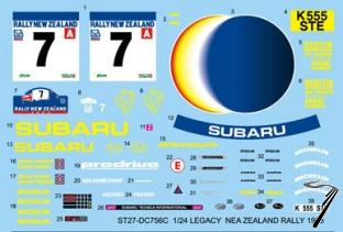 Subaru Legacy RS 1er Rallye Nouvelle Zelande  1/24