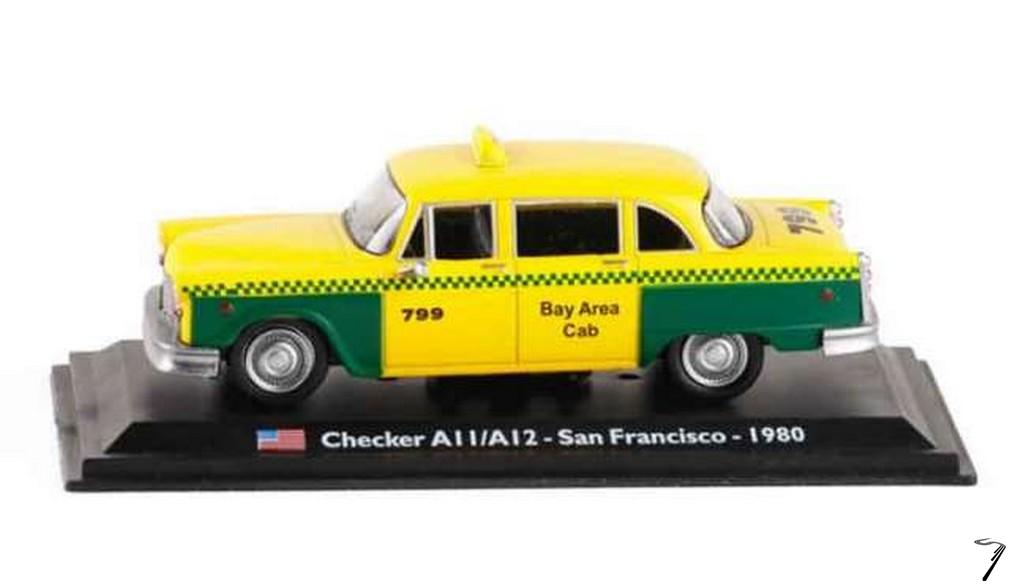 Divers . Checker A11/A12 Taxi San Francisco 1/43