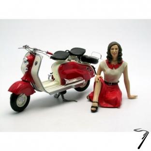 Lambretta Scooter avec figurine  1/10