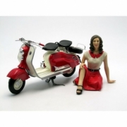 Lambretta Scooter avec figurine  1/10