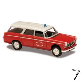 Peugeot . Voiture de Pompier 1/43