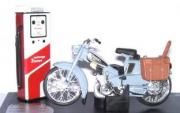 Divers 84026 - Mobylette AV88 Bleue + pompe  1/18