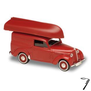 Renault . Voiture de Pompier avec Canot 1/43