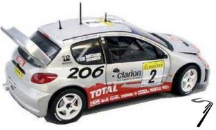 Peugeot 206 WRC  1/18