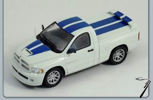 Dodge Ram STR-10 Quad Bleu & Blanc SRT-10 Quad Cab Bleu & Blanc 1/43