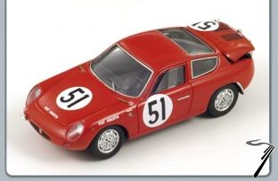 Fiat Abarth 700S corse #51 24h Le Mans  1/43