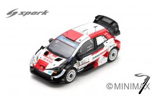 Toyota Yaris WRC 1er Rallye Monza - Champion du Monde - avec figurines et drapeau  1/43