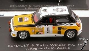 Renault 5 turbo #9 1st Monte Carlo  1/87